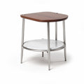 Table d'appoint en bois et marbre avec structure en métal dimensions 45 x 45 x 50cm